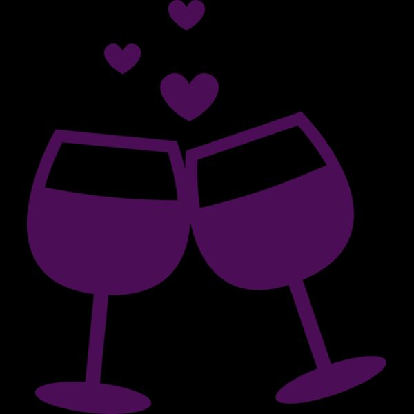 Valentines Wine Glass Thumbnail