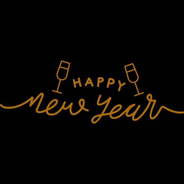 New Year and Wine Glass Thumbnail
